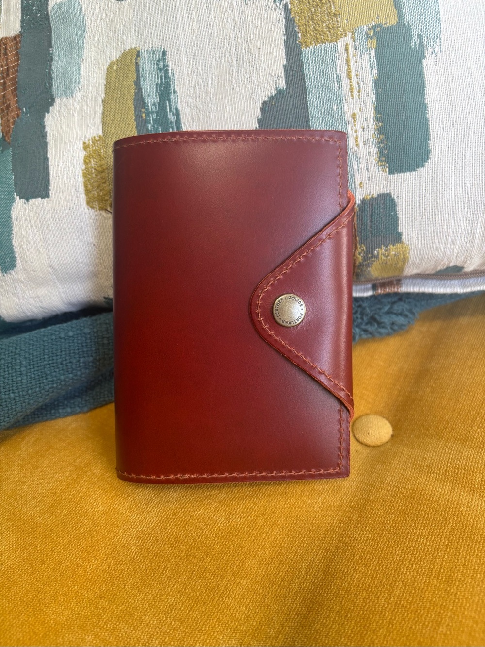 NWOT Portland Leather Small Snap Journal - Red